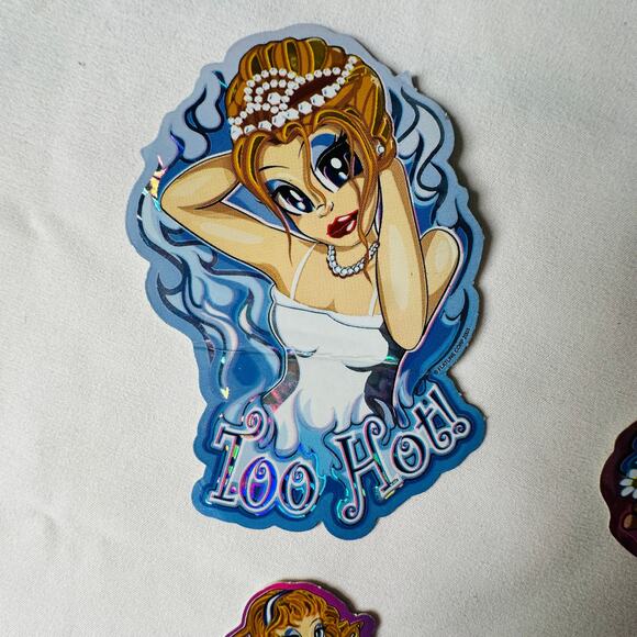 Vintage 2003 Y2k Extreme Hotteez Girlie Pop Sticker Set (4) - Picture 2 of 7